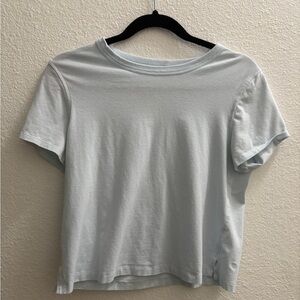 lululemon athletica Soft Blue Short Sleeve Tee